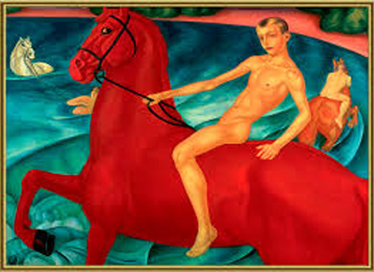 Петров-Водкин - Купание красного коня, 1912