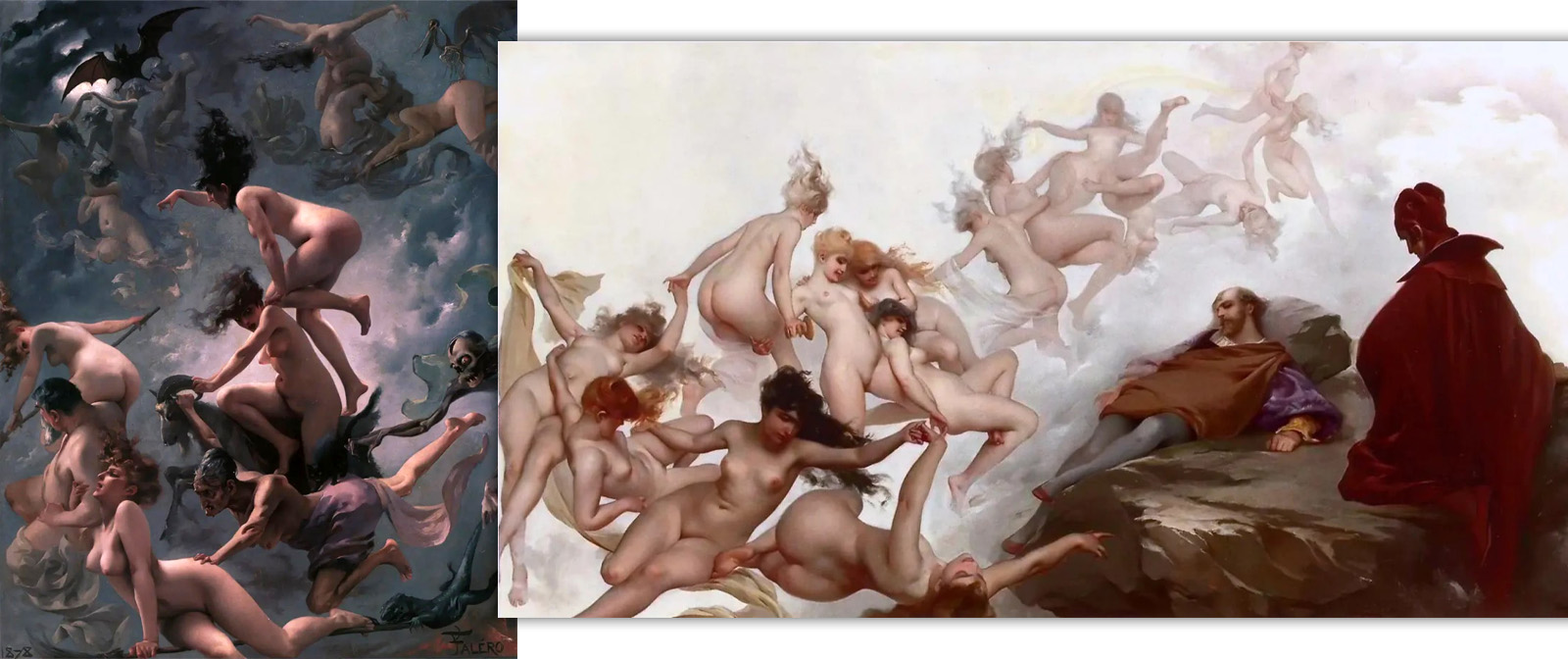 Stars and naked girls in the unremarkable paintings of Louis Figaro. who became the founder of modern "adult fantasy".