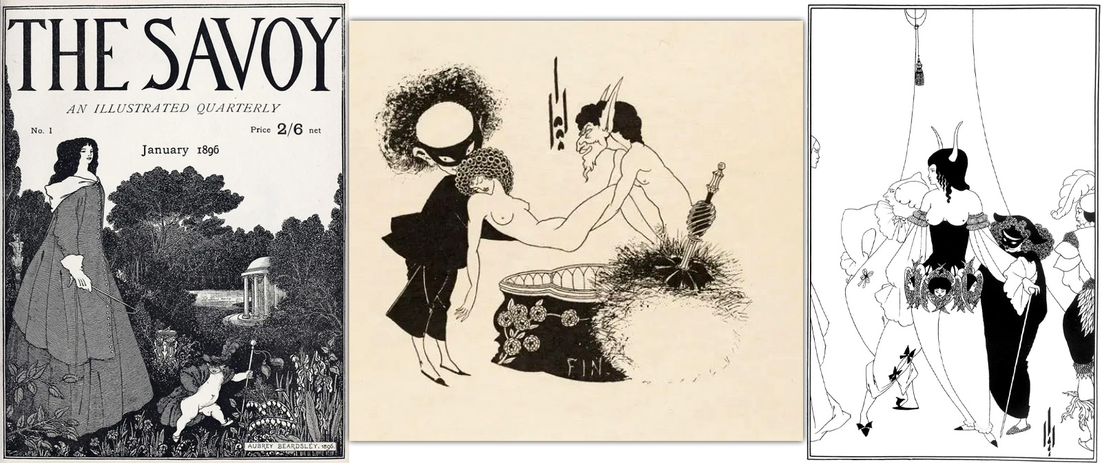 “Not quite decent” genius graphic artist Aubrey Beardsley