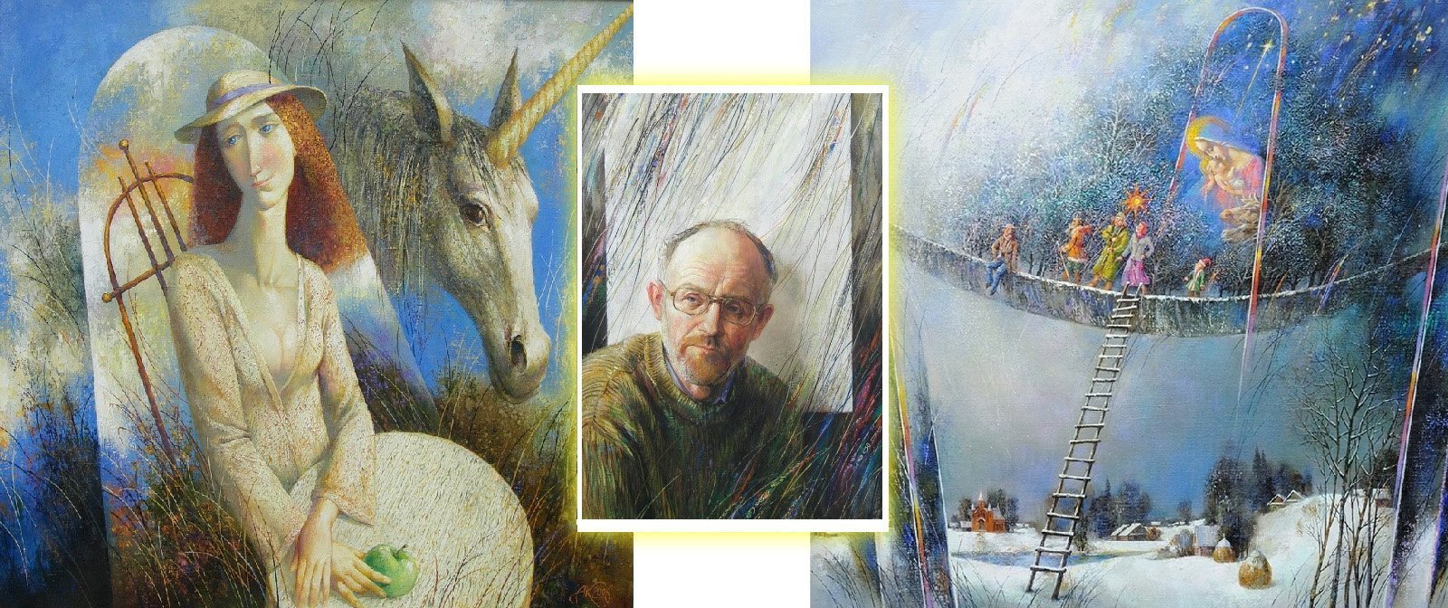 Жизнь как сказка. Удивительные и светлые картины белорусского художника  Анатолия Концуба, дарящие хорошее настроение.