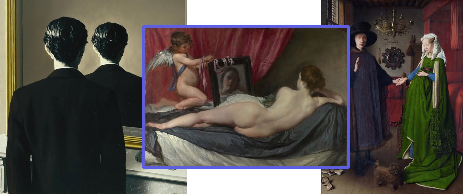 Семь картин известных художников на которых изображены зеркала с секретами. 