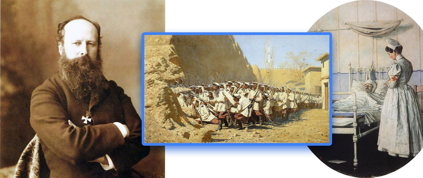 ​Почему Василий Верещагин трижды участвовал в военных компаниях, но в своих картинах всячески осуждал их?