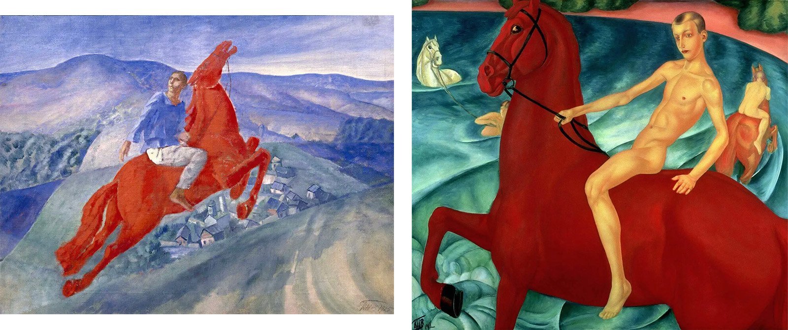 Почему именно «Купание красного коня» считается фирменной картиной Петрова-Водкина? В чём её пророческое значение?