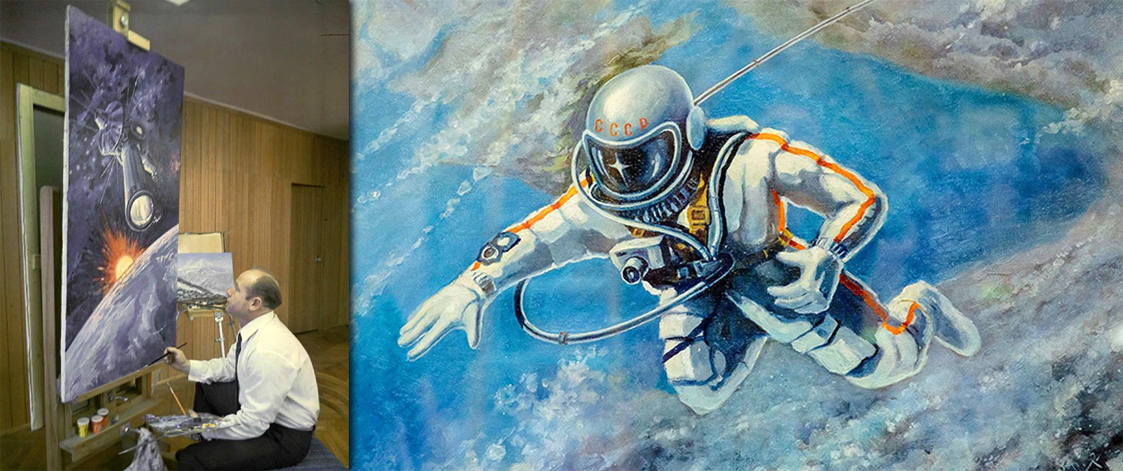 ​Удивительные картины космонавта Алексея Леонова, которые впечатляют не меньше его  достижений
