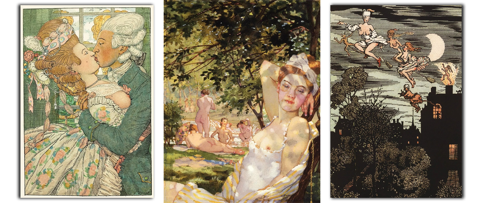 Konstantin Somov, his immodest drawings, resurrected the Rococo era and unusual personal life