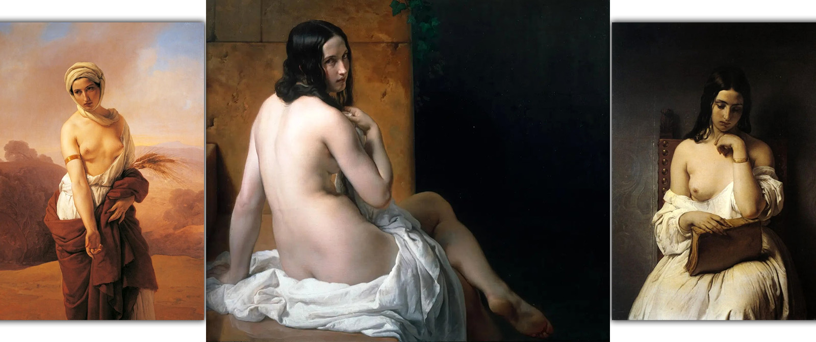 Became famous for creating nude paintings. Italian artist Francesco Ayetz and his sensual works.