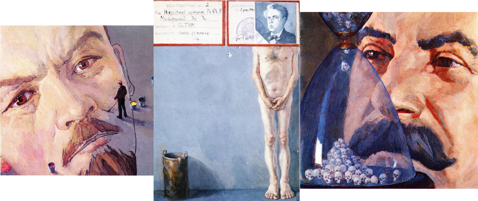 Запоминающиеся «антисталинские» картины Петра Белова, которые никого не оставят равнодушным.