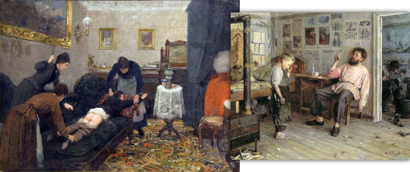 Little-known paintings of Russian itinerant artists, which will definitely not show in school textbooks. 