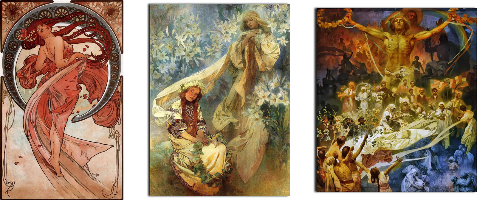 A real lucky man. Alphonse Mucha and his stunning Art Nouveau paintings. 