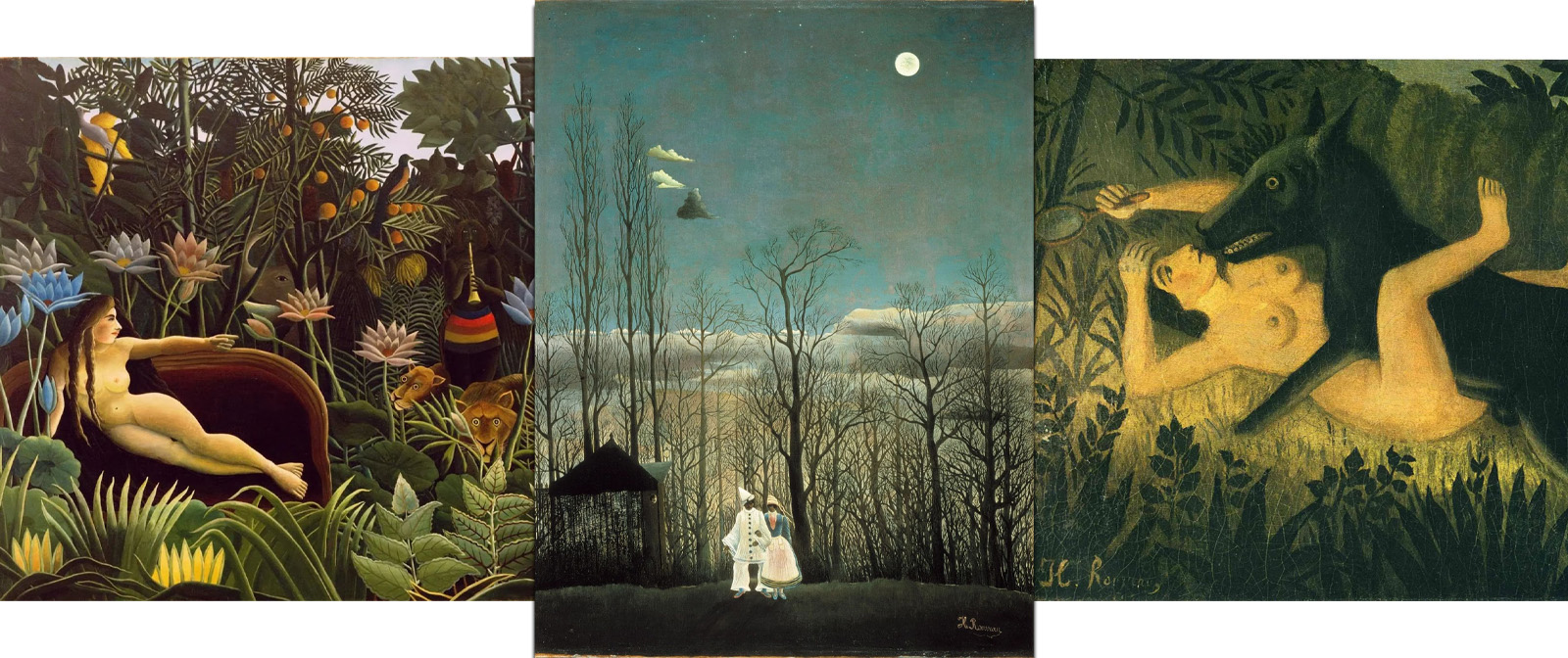 A naive weirdo who was laughed at by the whole society and whose paintings were ahead of their time. Primitivist Henri Rousseau