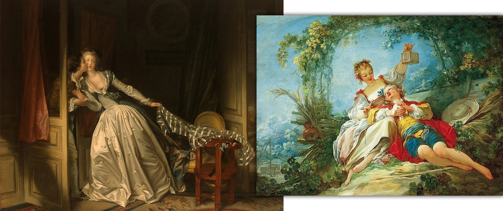 Violent passion and love longing in the gallant paintings of Jean Honoré Fragonard