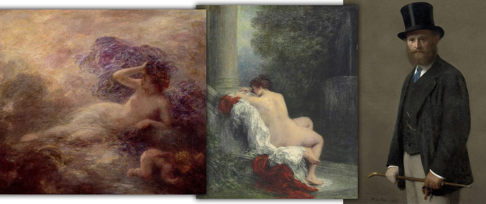 Fantin-Latour's exquisite and frivolous fantasy paintings. 