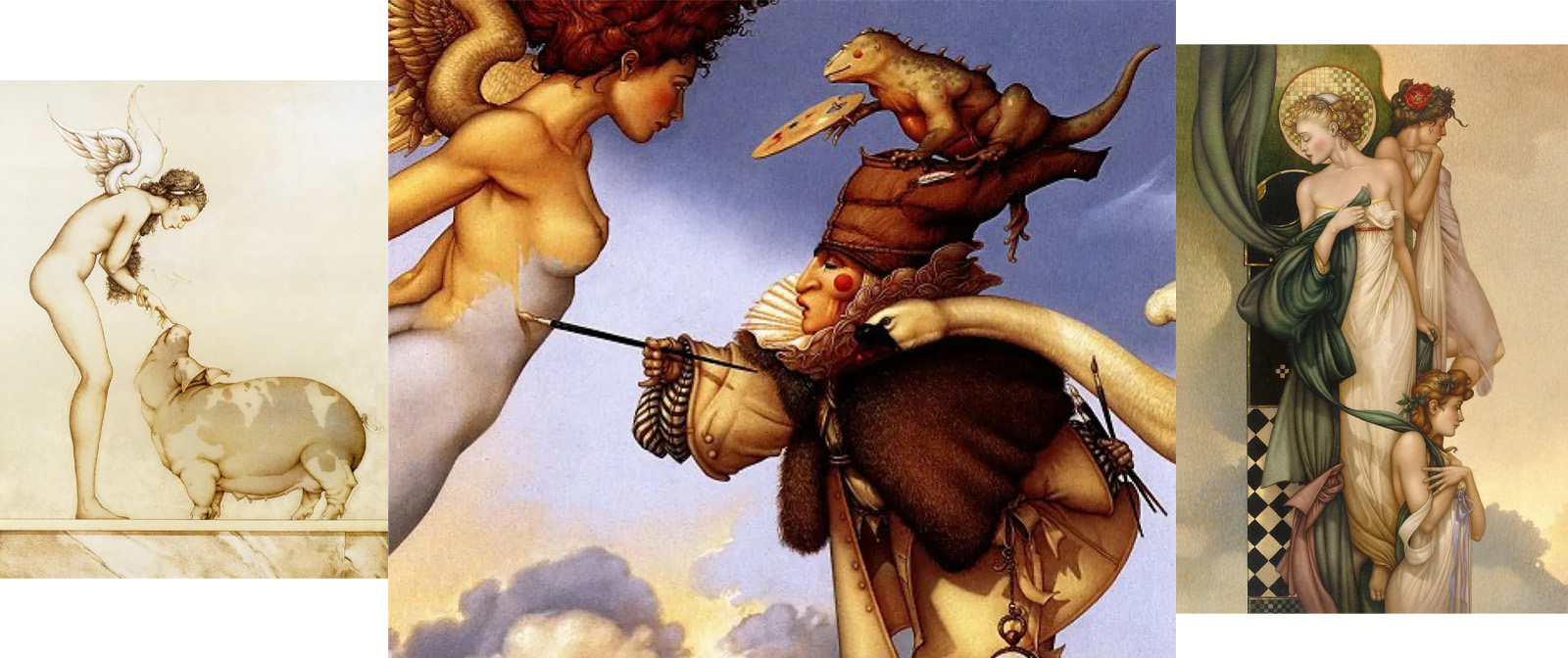 The kind of angels you've never seen before. Michael Parkes' vicious and beguiling magical realism.