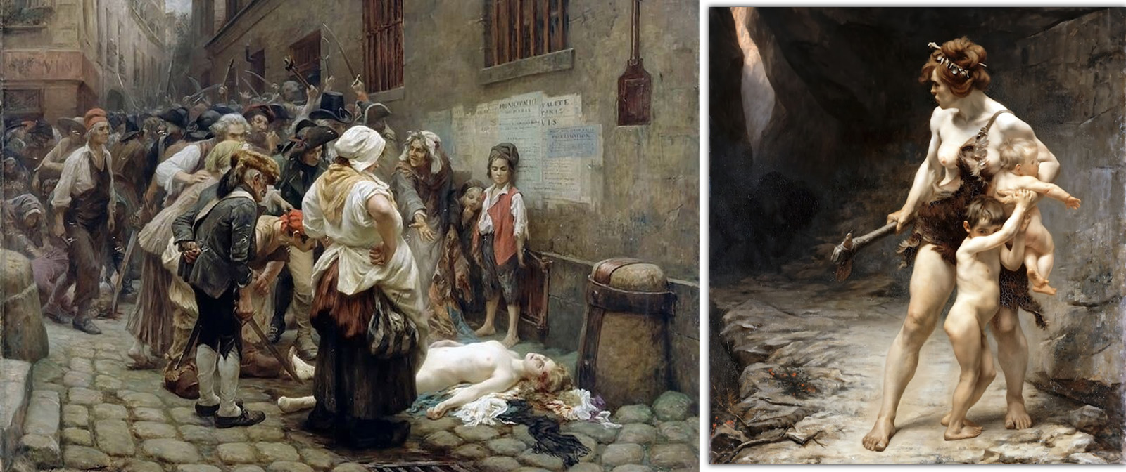 Drives people crazy and changes the concept of morality. Two paintings by Leon-Maxime Feivre.