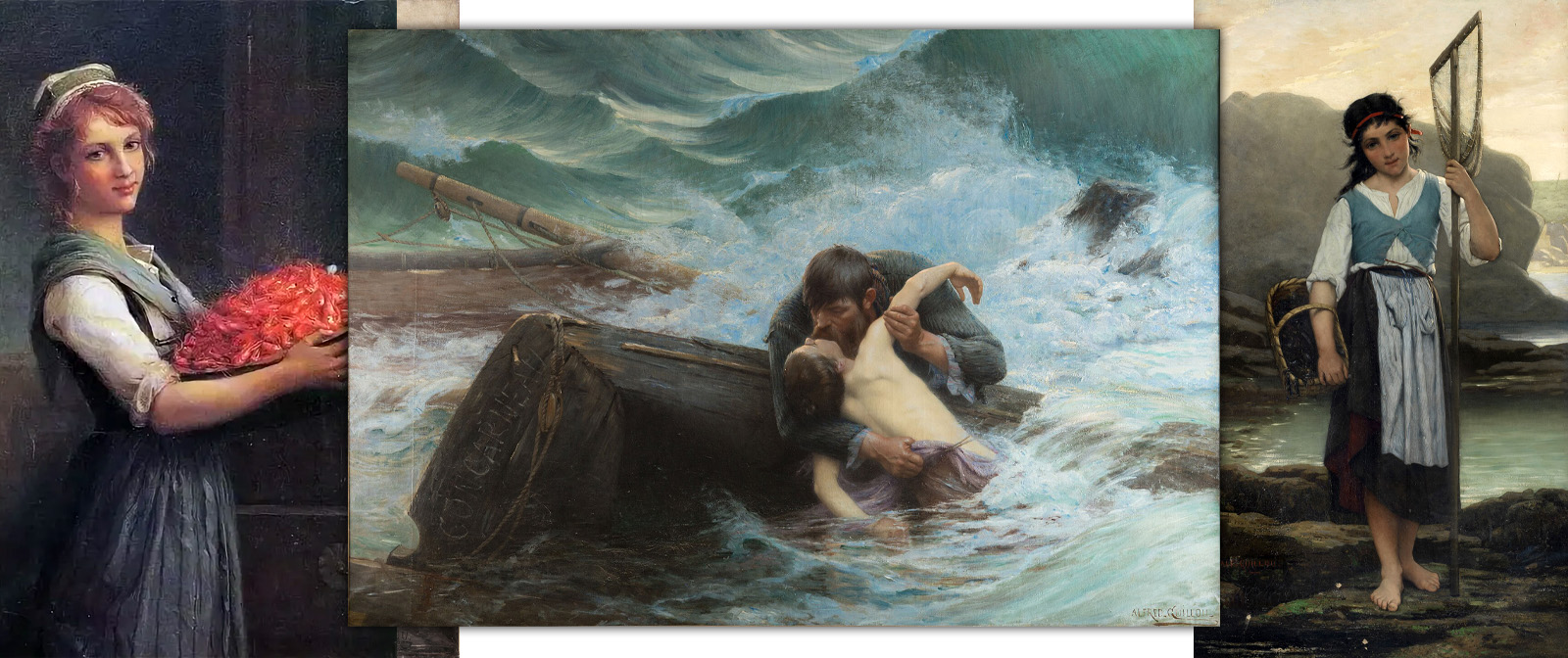 Heartbreaking drama and simple relationships in Alfred Guillou's memorable paintings