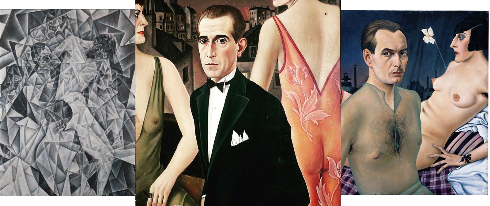 Christian Schad's impressive and far from decent portraits in the spirit of magical realism.  