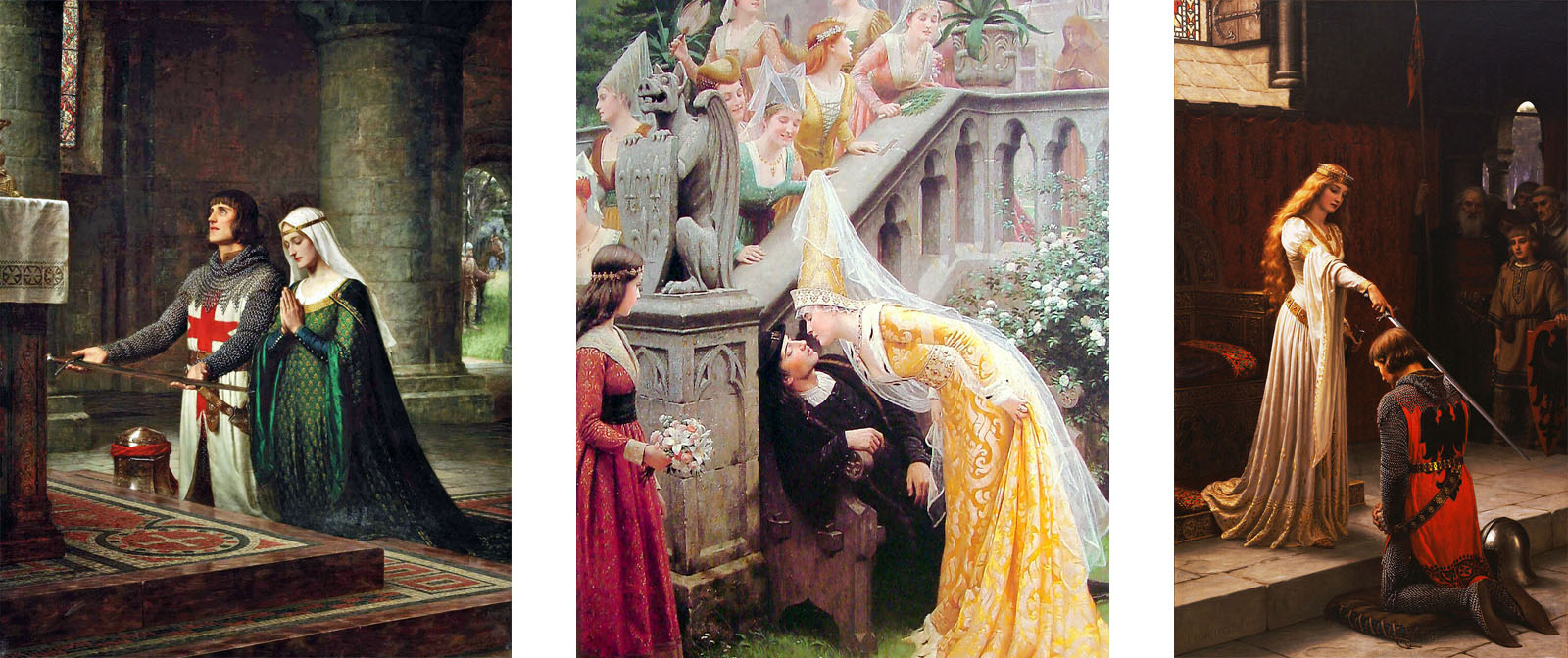 Romantic Middle Ages in the stunningly beautiful paintings of Edmund Blair Leighton.