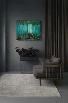 “Mysterious forest”, canvas 50*60, acrylic