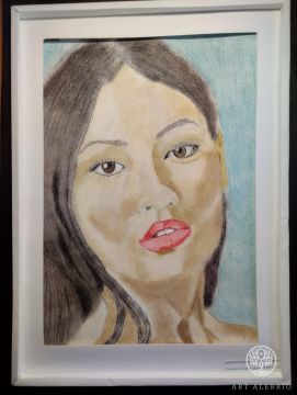 Portrait of a Buryat girl