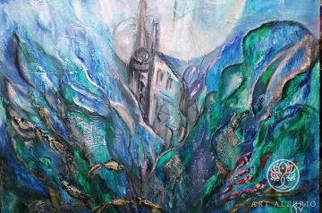New Atlantis, 2021, oil on canvas, 70x110