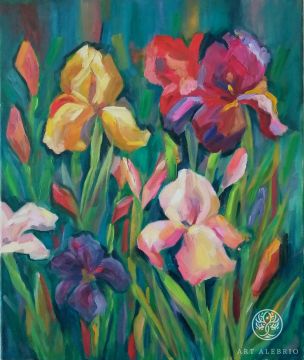 Painting "Irises"