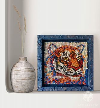 Mosaic painting Tiger