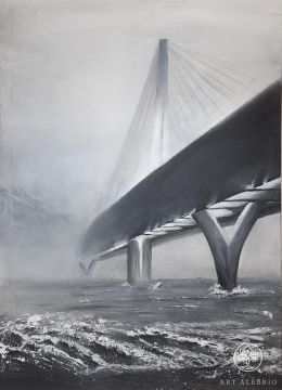 Interior painting "Futuristic Bridge"