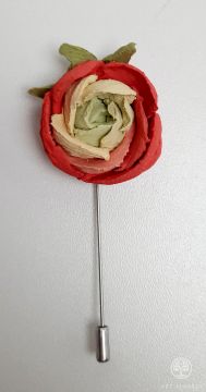 Brooch "Buttercup" on a pin. Original unique decoration made from certified texture paste