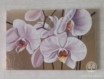 Orchids in gold