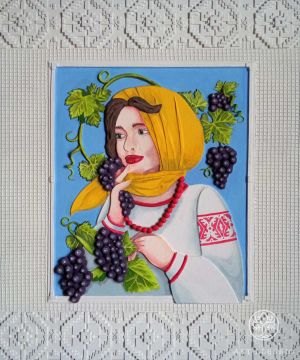 GIRL AND GRAPES