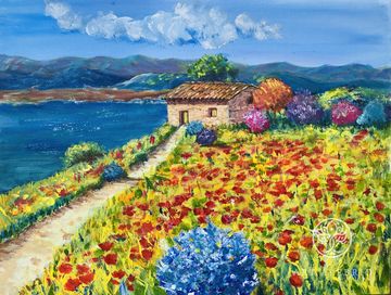 Based on the work of Jean Marc Janiaczyk “Provencal poppies”