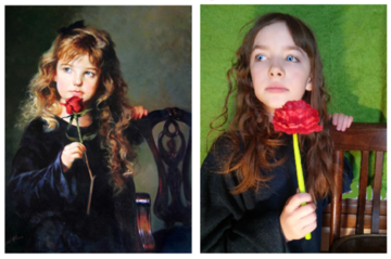 Girl with a rose