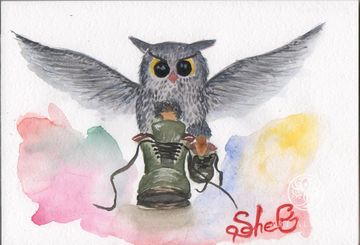 Owl in boots