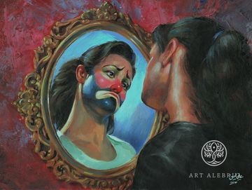 The clown mirror