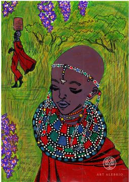 Девочка племени масаи