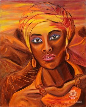 Женщина богиня пустыни из серии Женщины мира