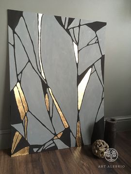Interior painting using gold leaf