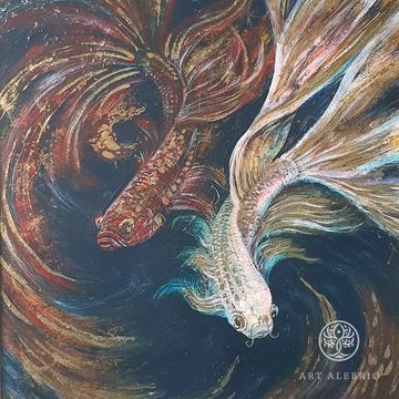 Abstract painting FISH