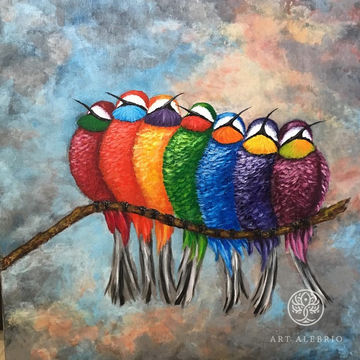 Rainbow birds (copy)