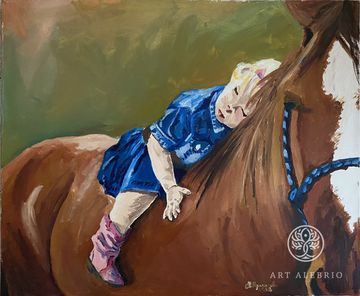 Девочка на лошади 