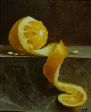 "Orange on marble" Natalia Khakova
