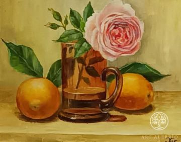 "Rose with oranges" Natalia Khakova