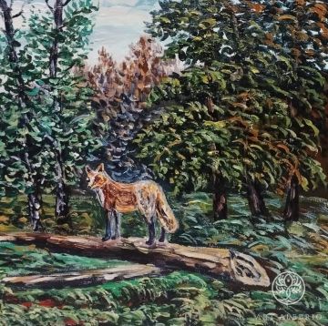 "Landscape with a fox" Evgeny Budenkov
