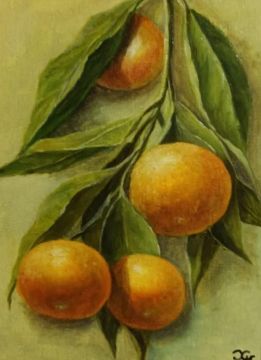 "Tangerines on a branch" Natalia Khakova