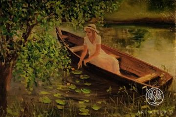 «Девочка в лодке» Наталья Хакова