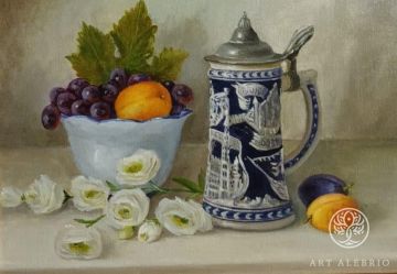 "Eustoma and fruit" Natalia Khakova