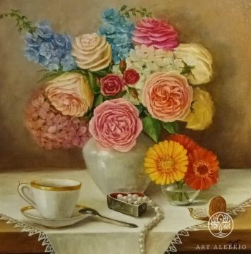 "Morning. Flowers for your beloved" Natalia Khakova