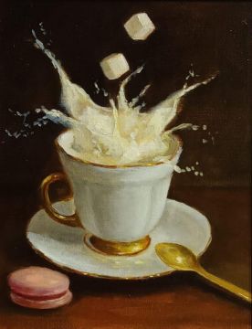 "A Cup of Latte" Natalia Khakova