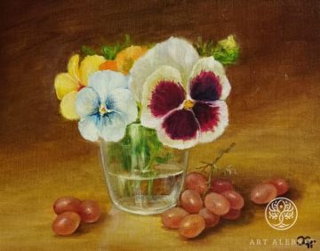 "Bouquet of pansies" Natalia Khakova