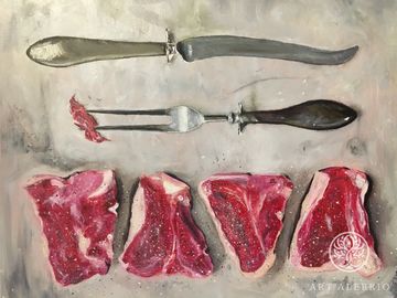 «Мясо вилка нож»